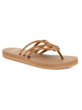 Sanuk Women's Yoga Sandy II Flip Flop - Tobacco Brown